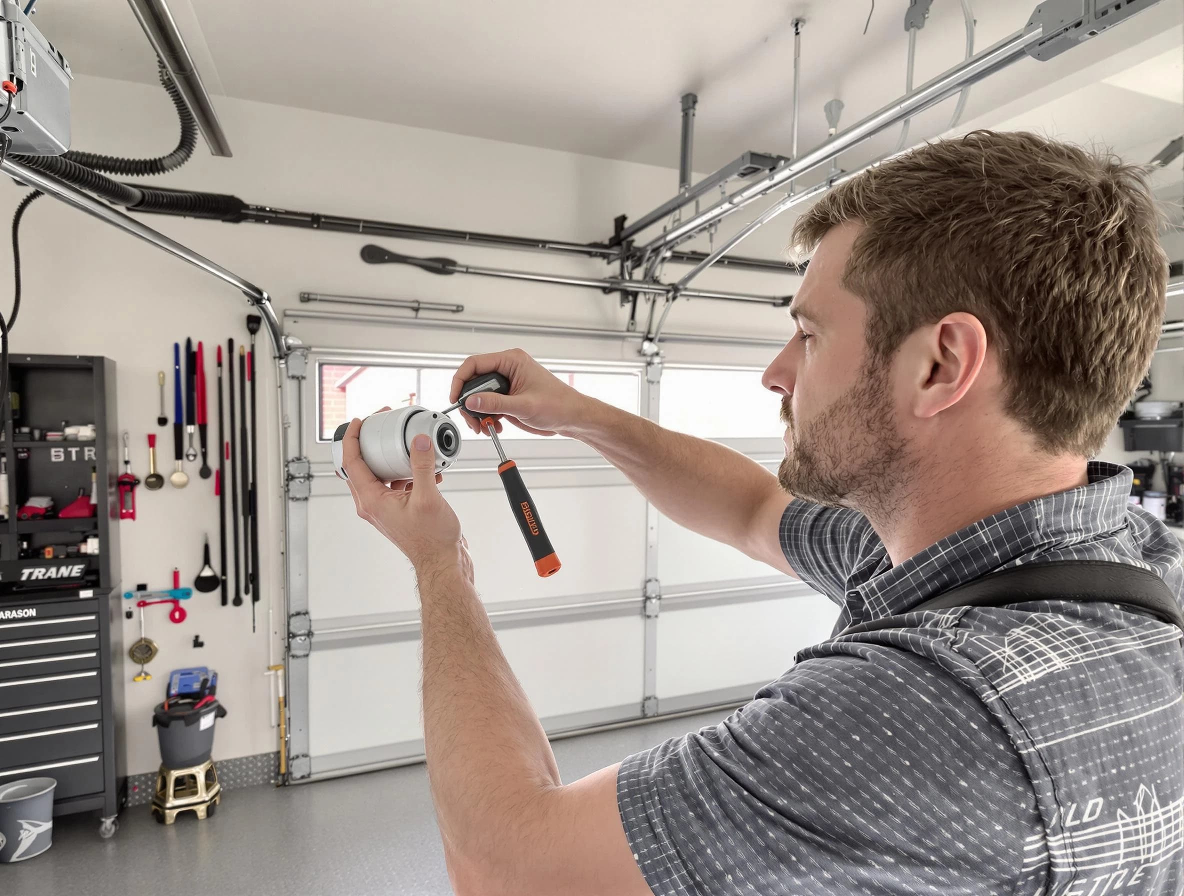 Garage door opener repair service by Spanish Fork Garage Door Repair in Spanish Fork