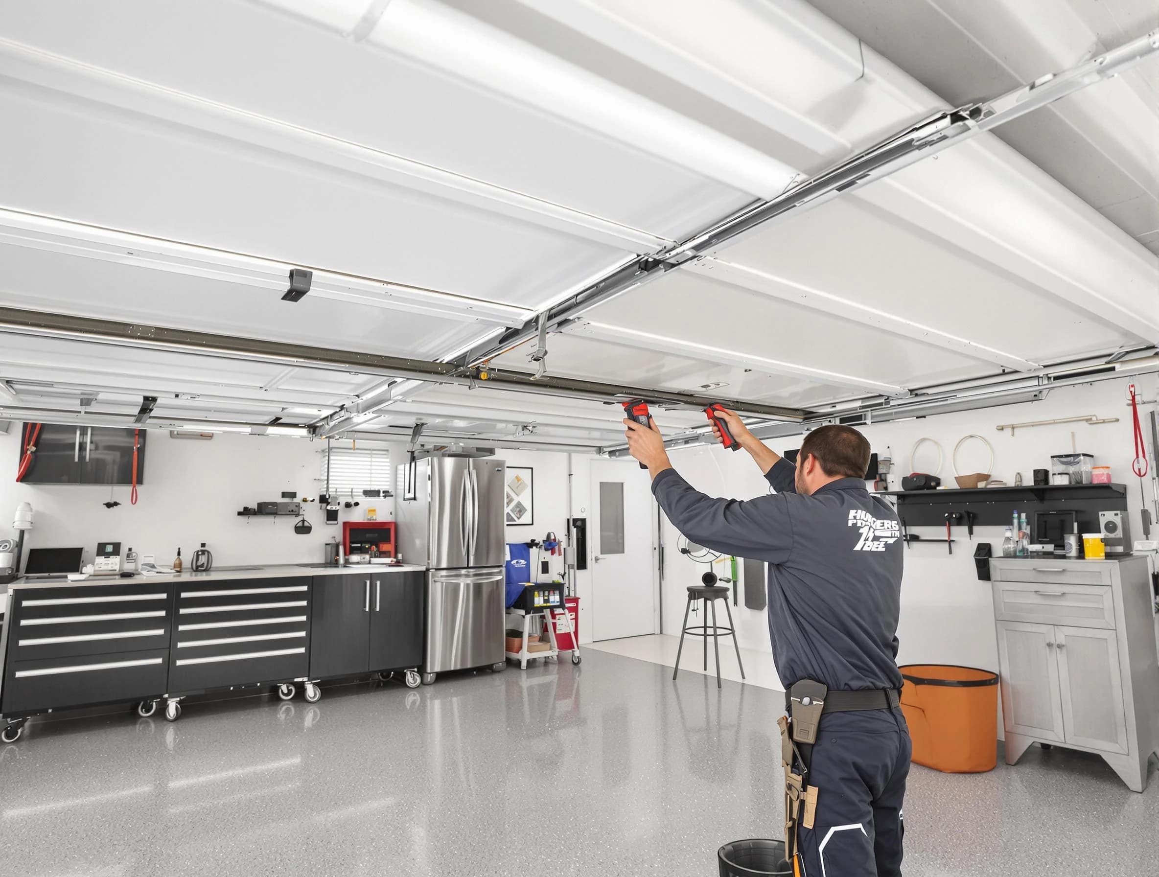 Overhead garage door repair service by Spanish Fork Garage Door Repair in Spanish Fork