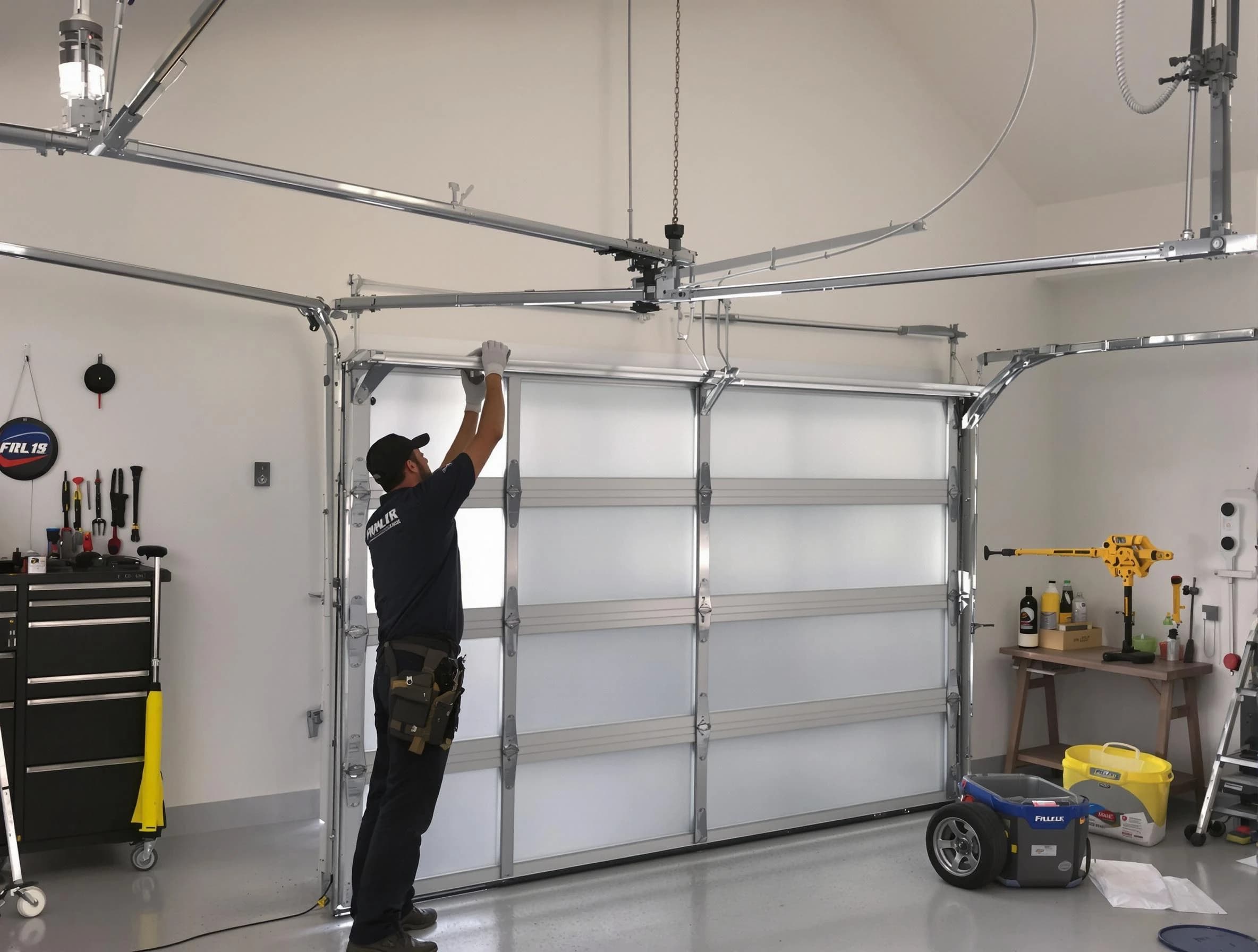 Spanish Fork Garage Door Repair certified team performing precision garage door installation in Spanish Fork