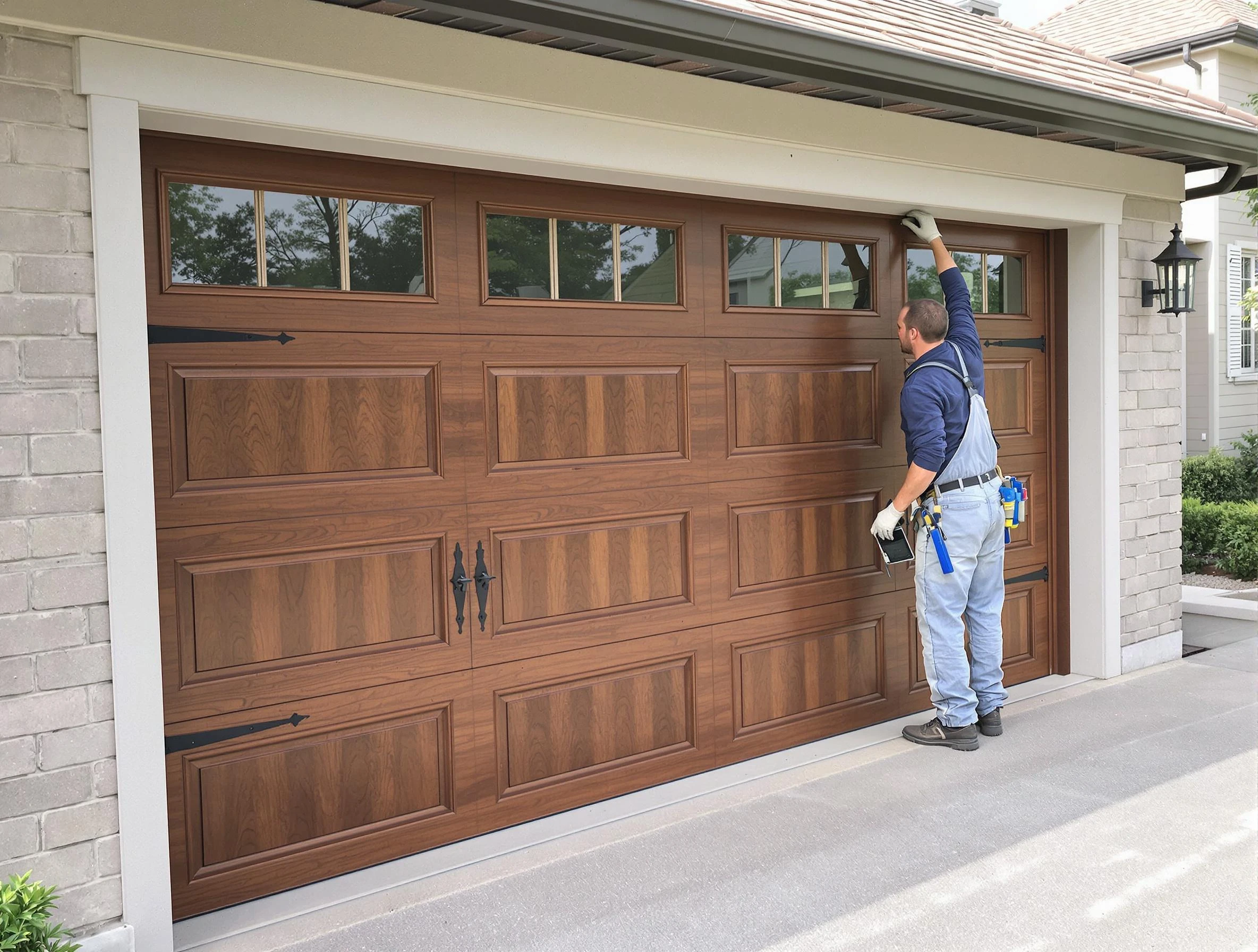 Custom garage door showcase by Spanish Fork Garage Door Repair in Spanish Fork