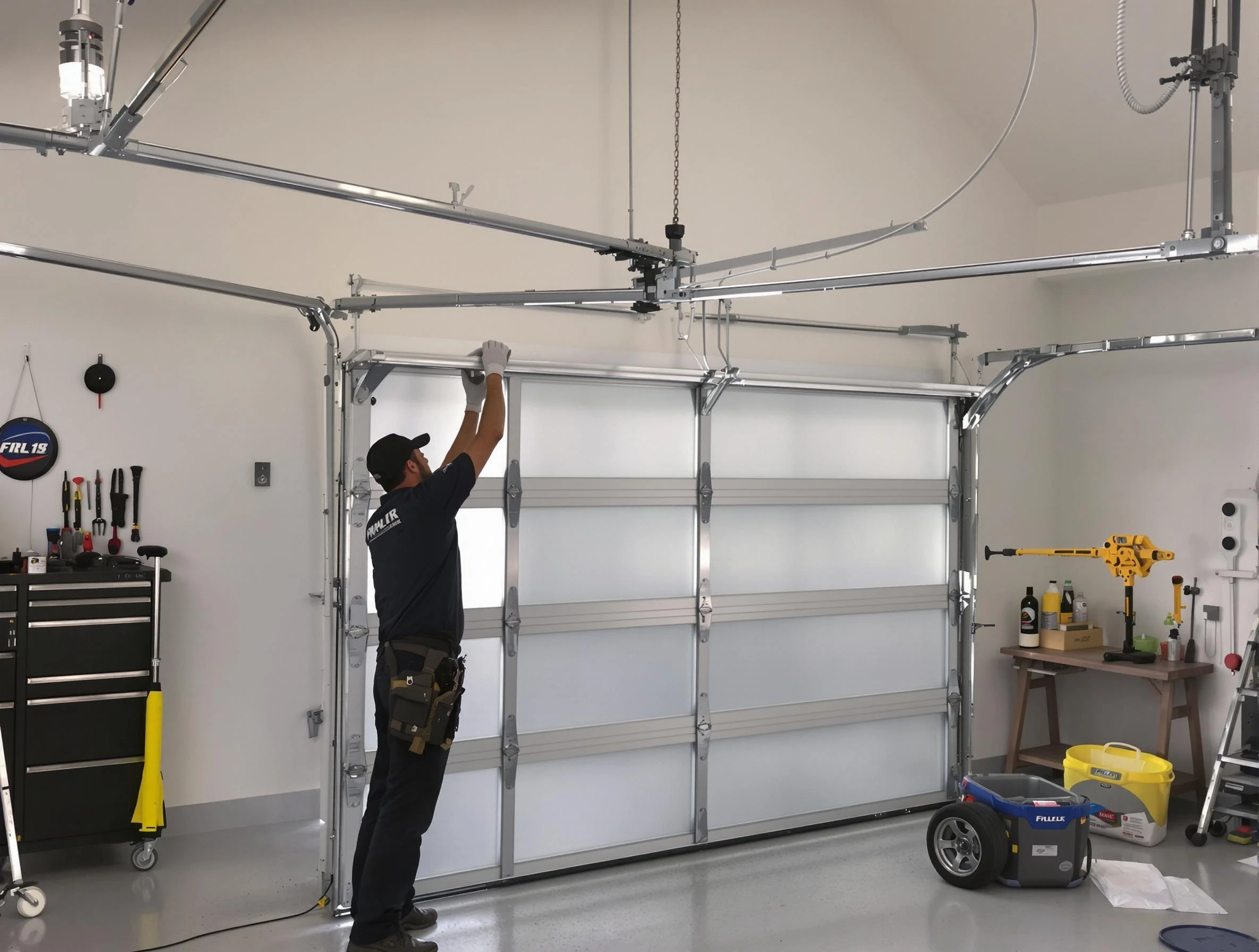 Spanish Fork Garage Door Repair certified team performing precision garage door installation in Spanish Fork